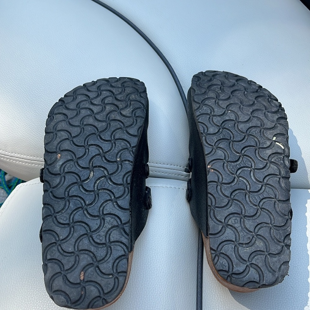 Birkenstock “Birki’s” Camden Mule Clog Black,Sz.37, ladies 6,2 straps w buckles - Picture 3 of 7